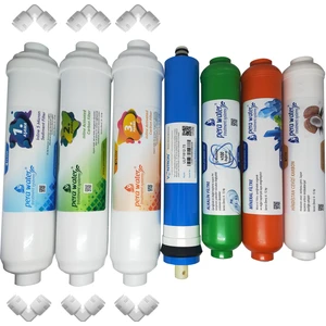 Pera Water Kapalı Kasa Su Arıtma Cihazlarına Uygun Vontron 75 Gpd 7 Li Alkali + Mineral Filtre Seti