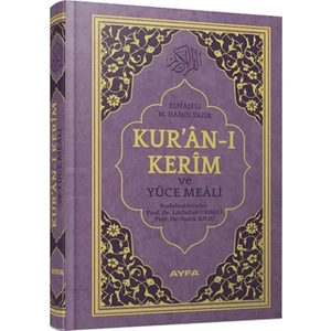 Elmalı'lı M.hamdi Yazır Mealli Kuran'ı Kerim ve Yüce Meali Rahle Boy