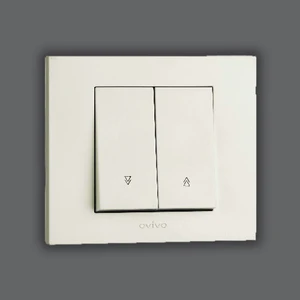 Jaluzi Anahtarı Beyaz OVI258