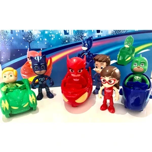 Pj Masks Pj Maskeliler Oyuncak Araba 9parça  Set