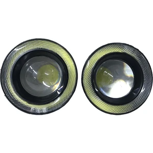 Universal Mercekli Beyaz LED Angel Sis Farı, 89MM