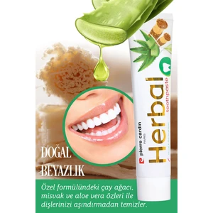 Pierre Cardin Aloe Vera & Misvak & Çay Ağacı Özlü Bitkisel Diş Macunu - 75 ml