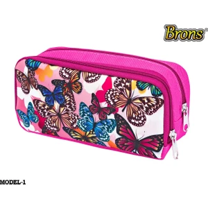 BR-3160 Kalem Kutu 2 Bölmeli Baskılı