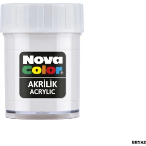 Nova Color Şişe Akrilik Boya 30 cc Beyaz NC-173