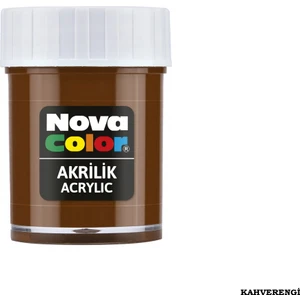 Nova Color Şişe Akrilik Boya 30 cc Kahve NC-175