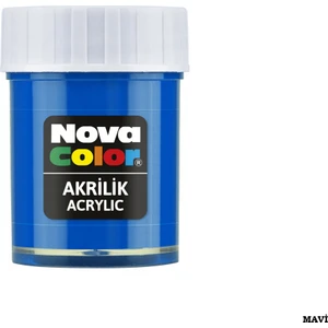 Nova Color Şişe Akrilik Boya 30 cc Mavi NC-171