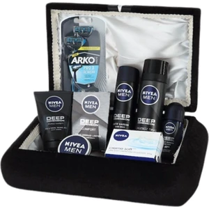 Erkek Bakım Seti - Damat Çeyiz Nişan Sandık Bohça Seti