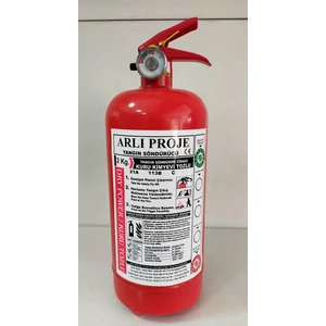 Arlı Yangın Söndürücü 2 kg Abc Kimyevi Tozlu Yangın Söndürme Tüpü 4 Yıl Garantili