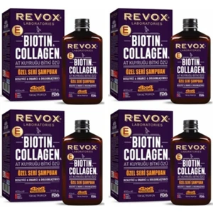 Biotin Collagen At Kuyruğu Dolgunlaştırıcı Şampuan 400 ml x 4
