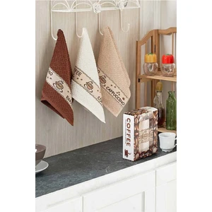 Vevien Home 3'lü Coffee Mutfak Havlusu Seti