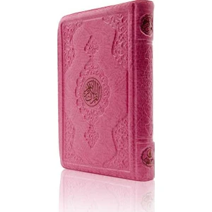 Kuranı Kerim Fermuarlı Kılıflı Pembe Renk - Büyük Cep Boy