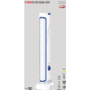 CT-9940 80 Ledli Dimmerli 6 Saat Şarjlı Ayarlı Işıldak CT-9940