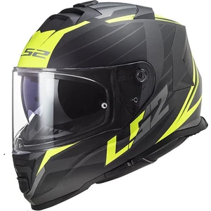 Ls2 Storm Nerve Mat Siyah-Neon Sari Kask XL