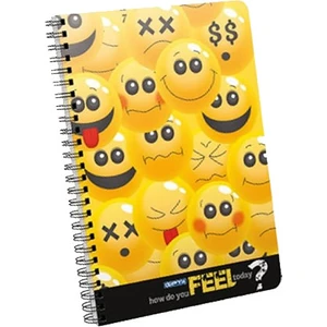 A6 80 Yaprak Çizgili Feel Spiralli Ofset Kapaklı Defter