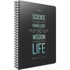 Life Book 100 Yaprak Karton Kapaklı Spiralli Defter 19 x 26 cm