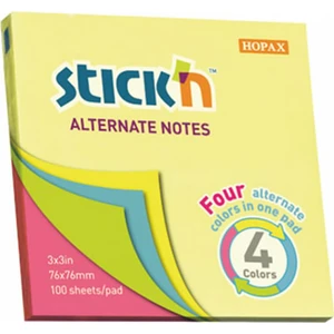 Stickn 76 x 76 4 Pastel Renk Yapışkanlı Not Kağıdı