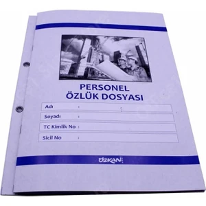 Evrak Düzenleyici Dosya Personel Özlük Dosyası 1 Adet Mavi Renk A4 Ölçülerinde