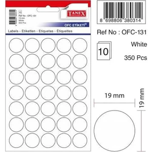 OFC-131 10 Adet Beyaz Ofis Etiketi