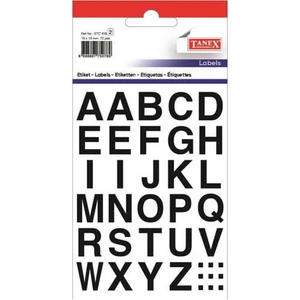 STC-419 2 Adet Şeffaf Harf Etiketi