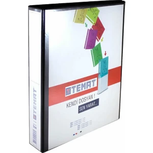 2025 2 Halkalı 5 cm Siyah Klasör