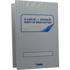 İş Sağlığı ve Güvenliği Tespit Öneri Defteri