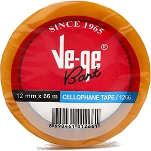 12 mm x 66 Mavi Şeritli Cellulose Bant