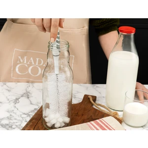 Madame Coco 35 cm Biberon Fırçası Beyaz Gri Kolay Temizlenebilir Sağlıklı Kullanım