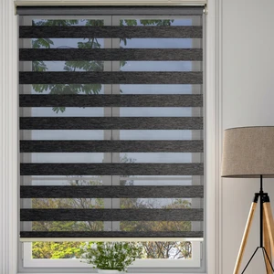 Clarıss Home Zebra Perde Siyah Beyaz