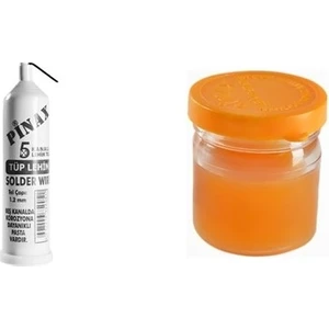 Tüp Lehim Teli 25 gr 1.2 mm + Lehim Pastası - 40 Gr.