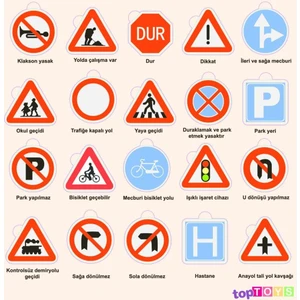 Trafik Işaretleri Ahşap Puzzle