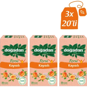 Form Kayısılı Bitki Çayı 20’li Bardak Poşet X3