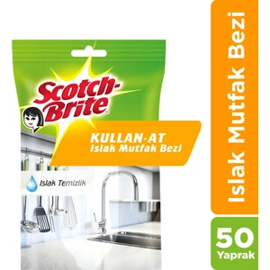 Scotch Brite Kullan-At Islak Mutfak Bezi 50 Yaprak