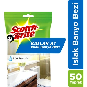 Scotch Brite Kullan At Islak Banyo Bezi 50 Yaprak