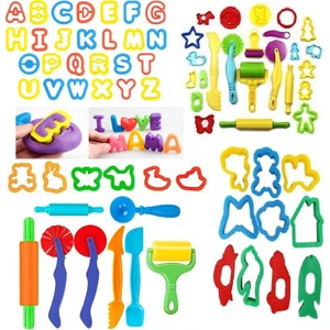 Efe Toys Oyun Hamuru Kalıbı 47 Parça Kalıp Modelleme Kil Kiti Balçık Plastik Set Kesiciler Kalıpları