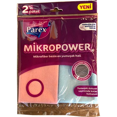 ぺっぱー 　no2 Parex Mikrofiber Mikropower Temizlik Bezi 2 Li Fiyatı