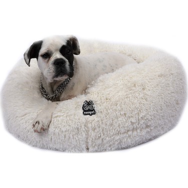 nazzpet donatello kopek yatagi beyaz medium fiyati