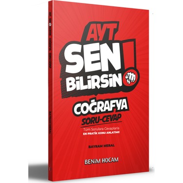 benim hocam yayinlari 2021 ayt cografya sen bilirsin soru cevap kitabi bayram meral