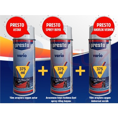 presto rover ryq full boya seti fiyati taksit secenekleri