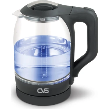 CVS Cam Kettle 1,8 Lt Gizli Rezistans Otomatik Kapanma Hızlı Isıtma Şık ve Dayanıklı