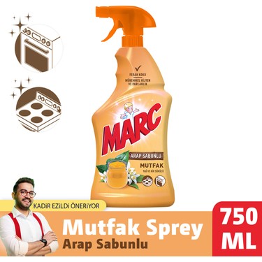 marc mutfak yuzey temizleyici sprey arap sabunlu 750 ml fiyati