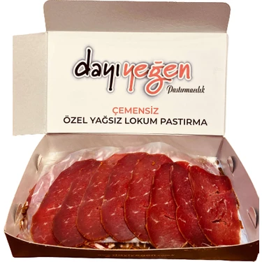 Dayı Yeğen Çemensiz Özel Yağsız Pastırma 500 gr Doğal -