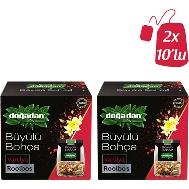 Doğadan Büyülü Bohça Rooibos Vanilyalı 10’lu Bardak Poşet