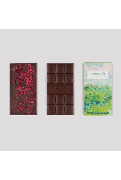 Choccom Nane Ahududu Bitter Çikolata 75 gr Tablet