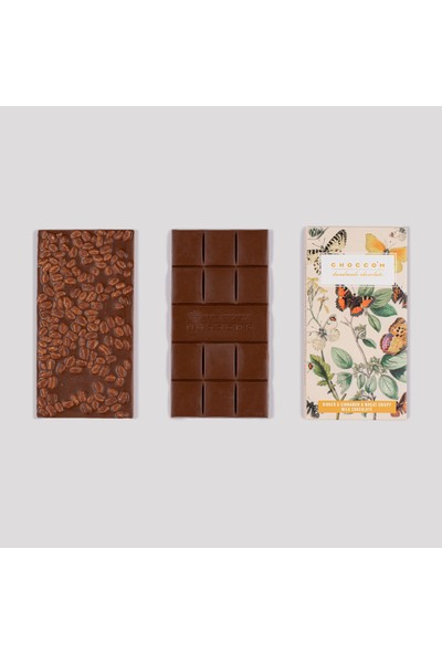 Choccom Zencefil Tarçın Buğday Patlağı Sütlü Çikolata 75 gr Tablet
