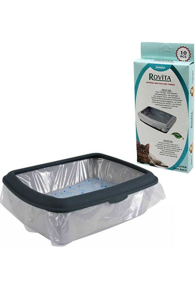 Rovita Dayanıklı Kedi Kum Kabı Torbası 55X43 cm (10 Adet)