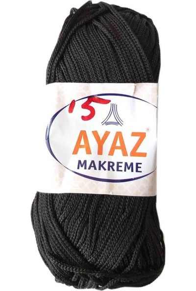 Angel Çanta Akssesuar 100 Gram Polyester Makrome No:15 Siyah