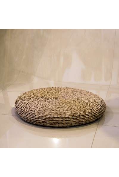 Adalı Bambu Muz Yaprağı Yuvarlak Minder