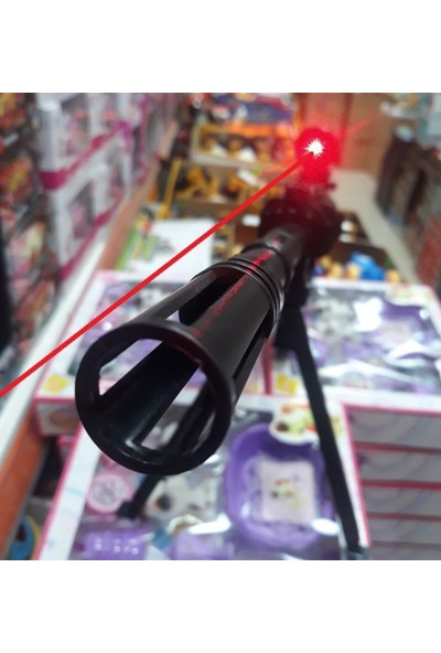Elifeshop ES739 Gerçek Görünümlü Lazerli Ayaklı Dipçikli Şarjörlü Boncuk Atan Sniper Keskin Nişancı Oyuncak Tüfek Tabanca