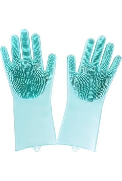 Magic Gloves Magic Gloves Isıya Dayanıklı Silikon Çok Amaçlı Bulaşık Eldiven Fırçası