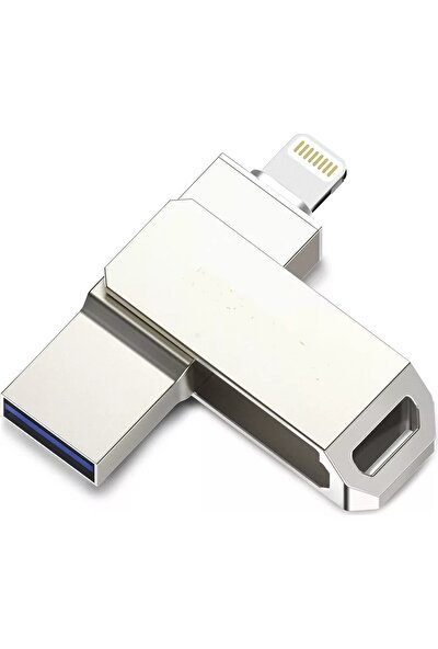 Powerway 128GB USB 2.0 Lightning Metal Flash Bellek USB